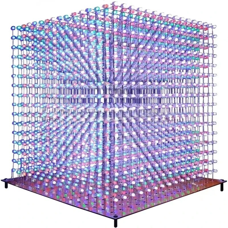 Diy For Electronics - 3 D16mini Light Cube Kit 16x16x16