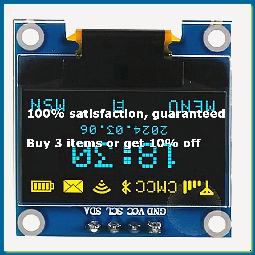 I2C Lcd Display - 0,96-дюймовый OLED-дисплей I2C IIC 128x64 SSD-1306,