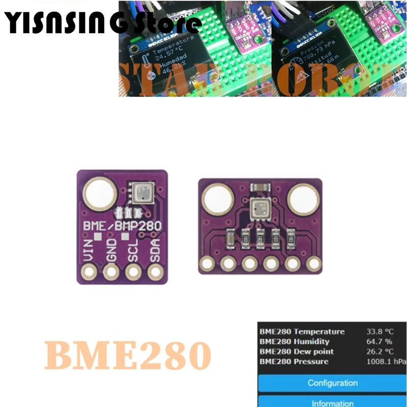 Bme280 Humidity Sensor - BME280 5 В 3,3 В цифровой