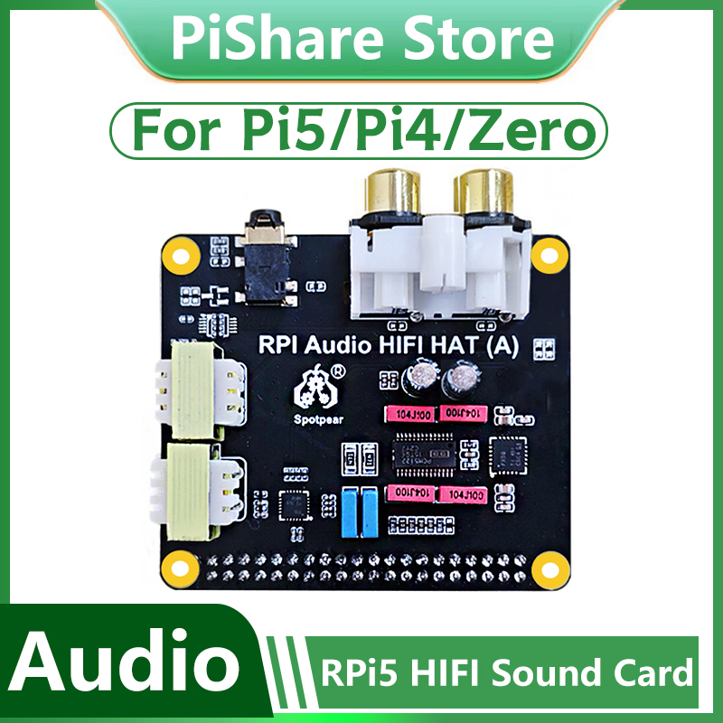 Raspberry Pi Zero - ЦАП аудиокарты Raspberry Pi 5 PCM5122
