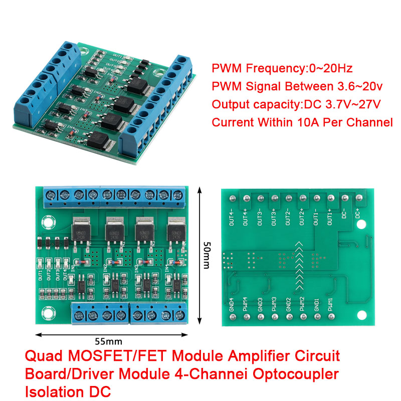 Diy Electronics Motor - MOS FET F5305S 60N03 4-канальный контроллер