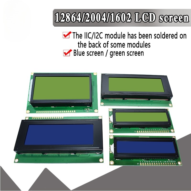 I2C Lcd Display - Модуль LCD 1602 2004 с сине-зеленым