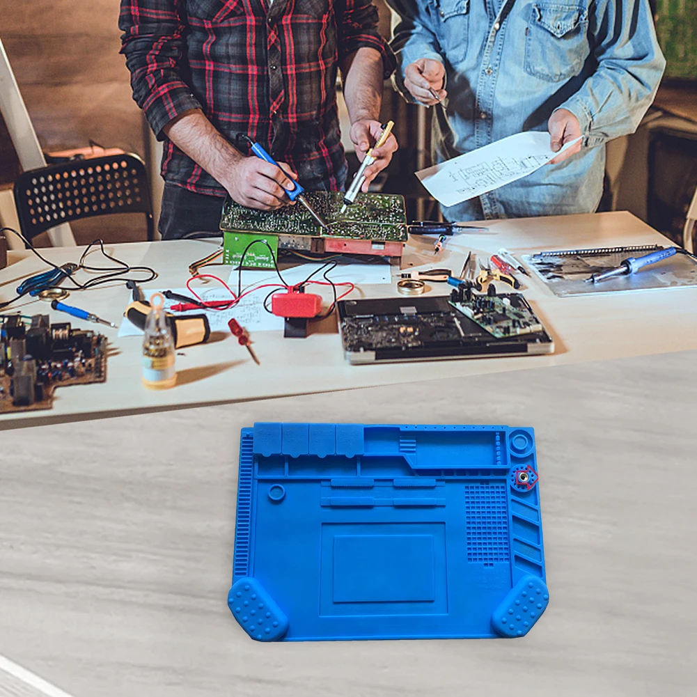 Diy Electronics Workstation - Силиконовый коврик для паяльной станции A-500,