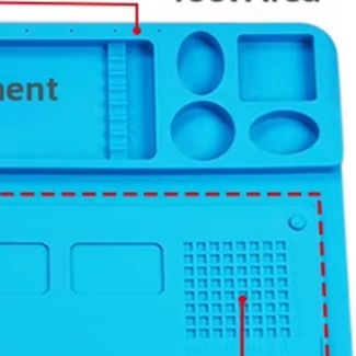 Diy Electronics Workstation - Термостойкий силиконовый коврик для пайки 48x36