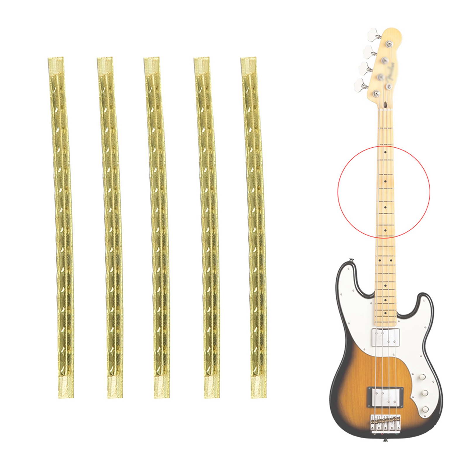 Diy Electric Guitar Electronics - Латунная проволока для гитарных ладов 2,7