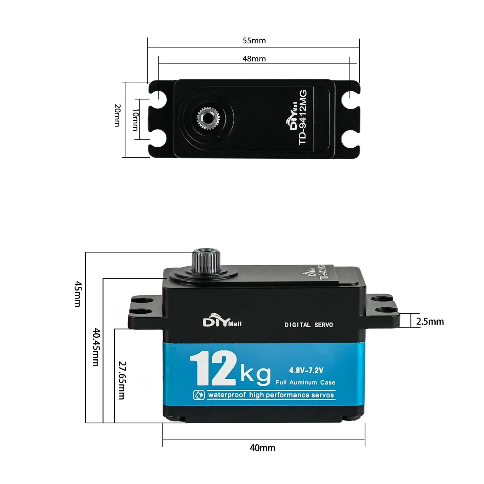 Полностью металлический цифров – обзор и цена Servo Motor Sg90