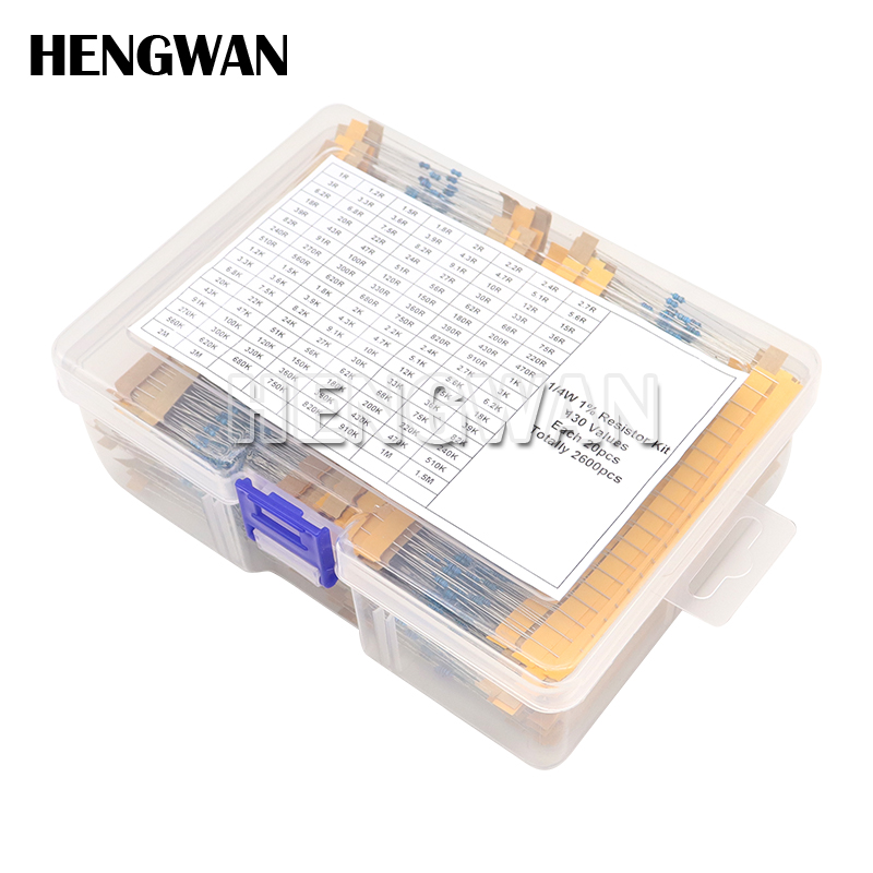 1/4 Вт 1/8 Вт 1/2 Вт 1 Вт 2 Вт – обзор и цена Resistor Kit 1 4W