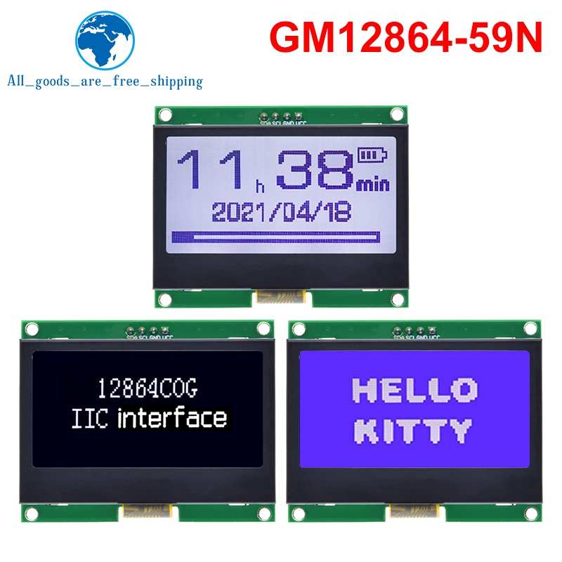 1/3 шт. 12864 IIC ЖК-модуль 12 – обзор и цена I2C Lcd Display