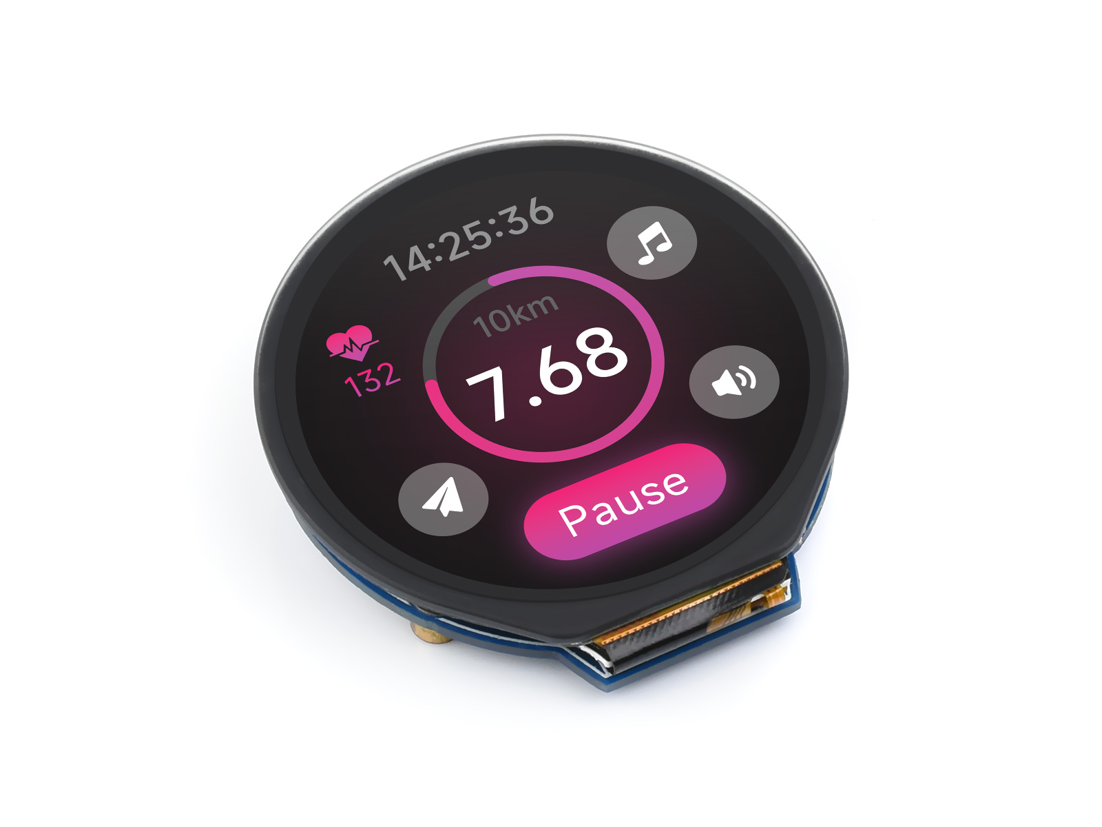 Модуль круглого ЖК-дисплея Wav – обзор и цена I2C Lcd Display