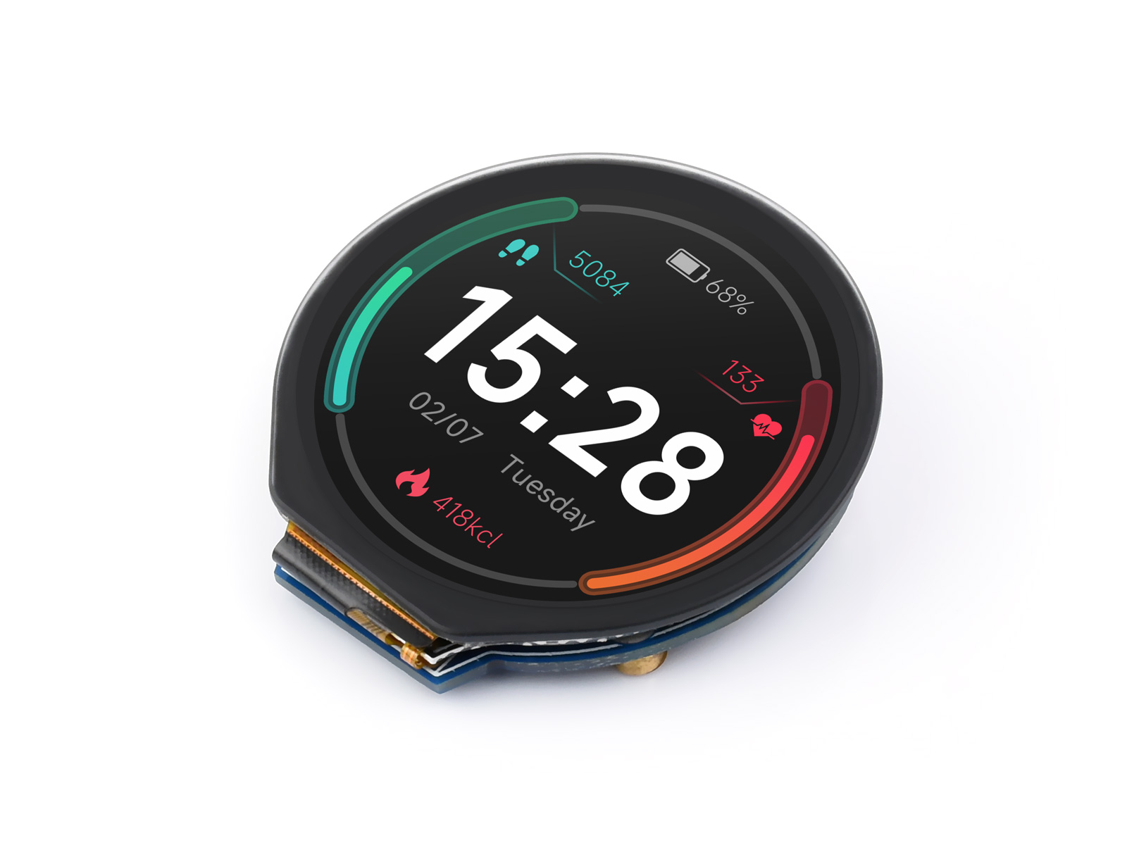 Модуль круглого ЖК-дисплея Wav – обзор и цена I2C Lcd Display