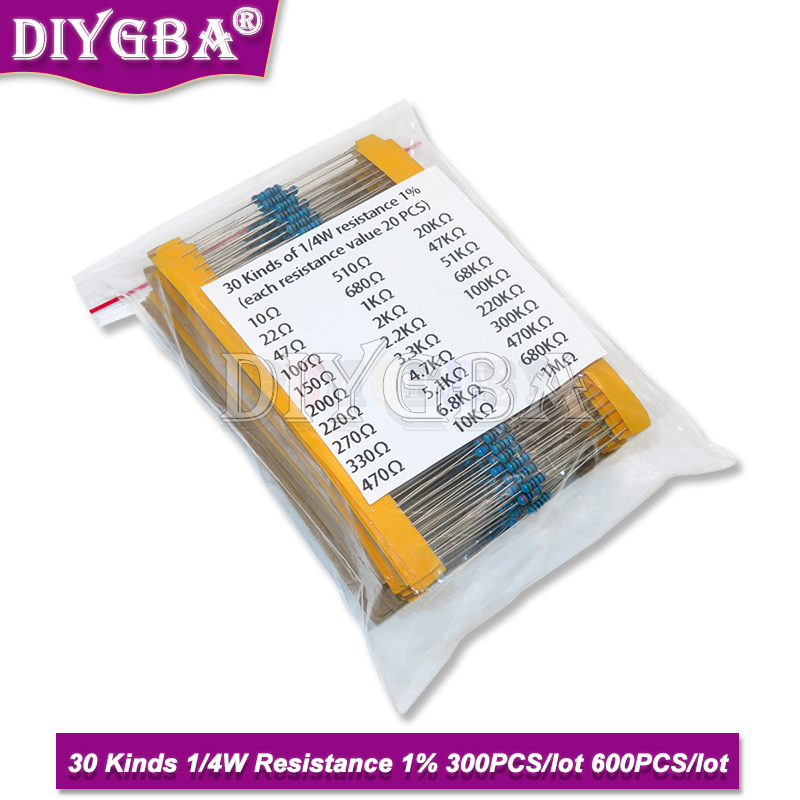 Комплект металлических пленочн – обзор и цена Resistor Kit 1 4W