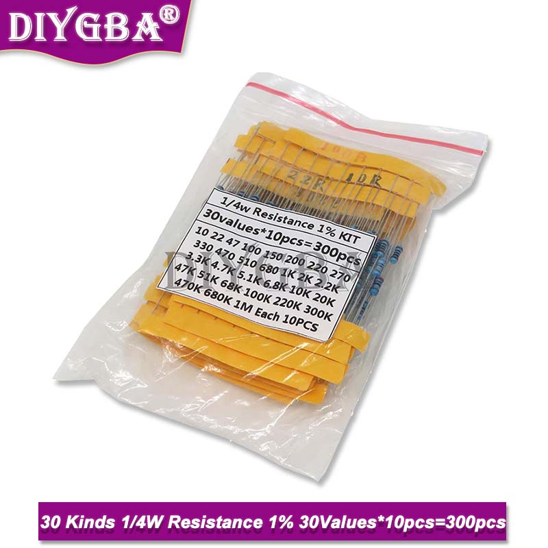 Комплект металлических пленочн – обзор и цена Resistor Kit 1 4W