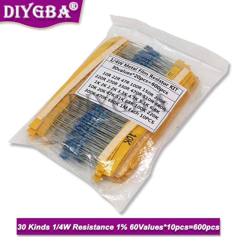 Комплект металлических пленочн – обзор и цена Resistor Kit 1 4W