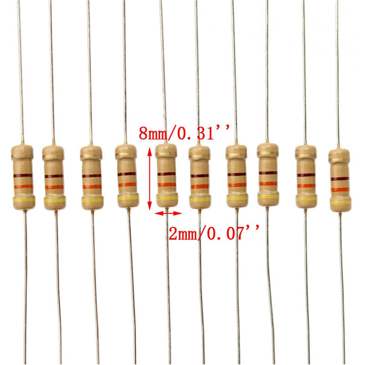 1000 шт./лот, 1/4 Вт, 0,25 Вт, – обзор и цена Resistor Kit 1 4W