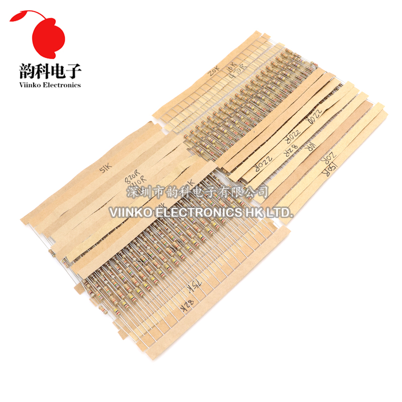 860 шт. 1/4 Вт набор карбоновы – обзор и цена Resistor Kit 1 4W