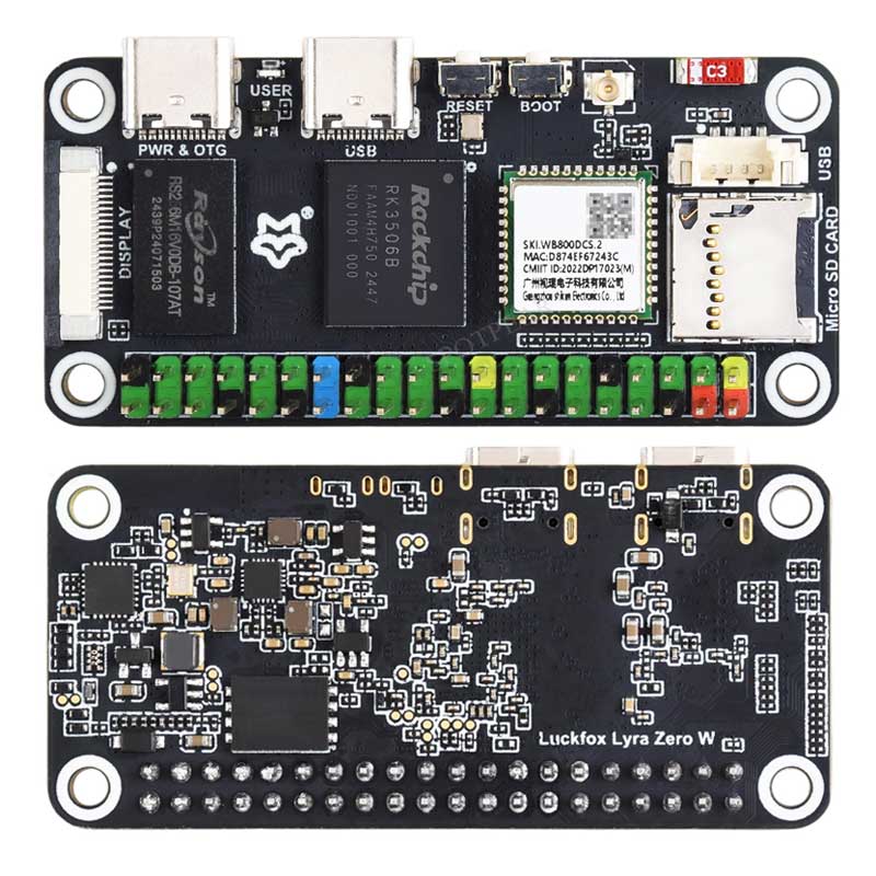 Плата Luckfox Lyra Zero W RK35 – обзор и цена Raspberry Pi Zero