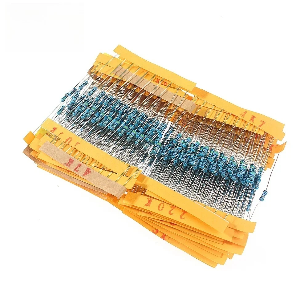 500 шт., 1%, 1/4 Вт, набор мет – обзор и цена Resistor Kit 1 4W