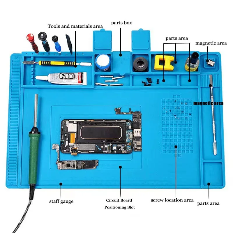 Антистатический силиконовый па – обзор и цена Diy Electronics Workstation