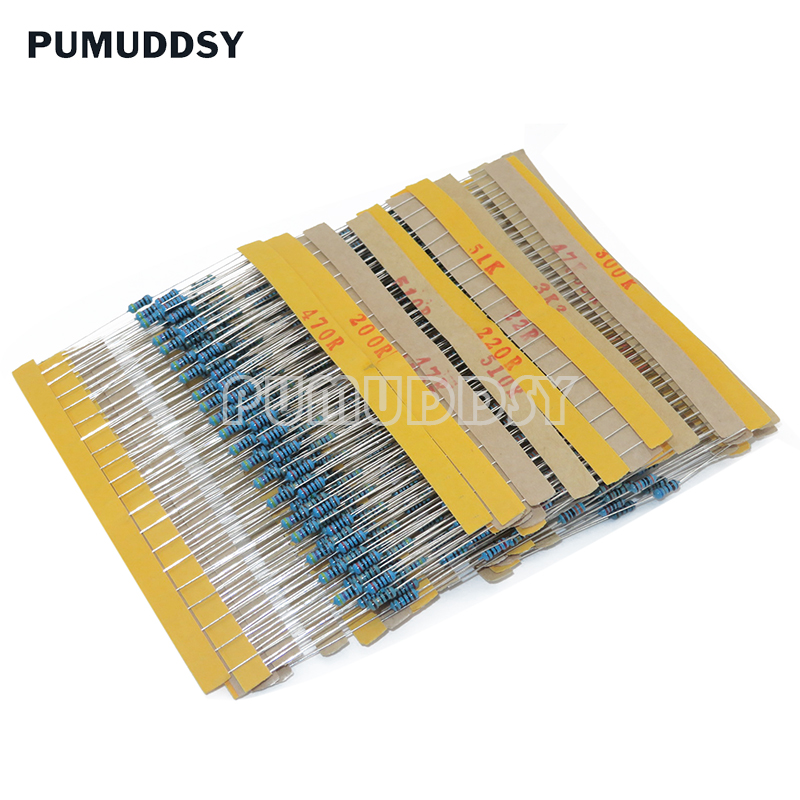 600 шт./компл., 30 видов, сопр – обзор и цена Resistor Kit 1 4W